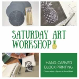 Saturday Art Workshop Hand Carved Block Printing