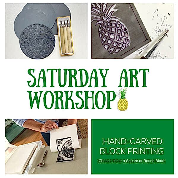 Saturday Art Workshop Hand Carved Block Printing