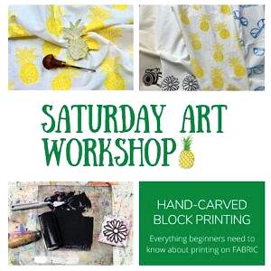 Saturday Art Workshop Hand Carved Block Printing