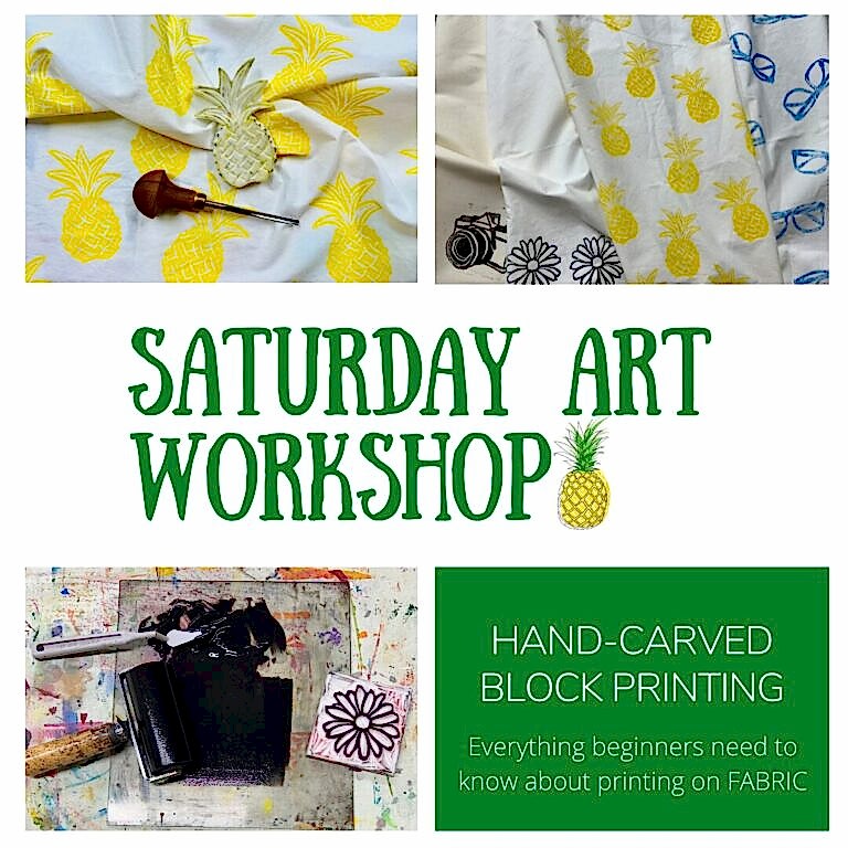 Saturday Art Workshop Hand Carved Block Printing