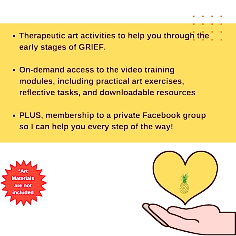 Therapeutic art activities to help you through the early stages of grief.